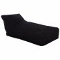 Preview: Pouf "Alok" in black with UV Protection 140x70x60 cm