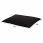 Preview: ANSHU POUF IN BLACK WITH UV PROTECTION 140x180 cm