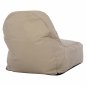 Preview: POUF SITZSACK "CLOUD" WASSERDICHTER SESSEL ECRU 81x78x73 cm