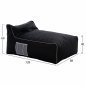 Preview: PUFF HM5772.02 MIT TEXTILINE SCHWARZWEISS RELAY 88x128x40-60Y cm.