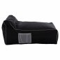 Preview: PUFF HM5772.02 MIT TEXTILINE SCHWARZWEISS RELAY 88x128x40-60Y cm.