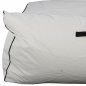 Preview: POUF BED 2 PEOPLE TEXTILENE 2X1 WHITE BLACK RAIL 140x140x60