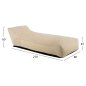 Preview: POUF SITZ TANEA BEIGE MIT UV-SCHUTZ 80x210x45-60 cm
