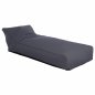 Preview: Pouf "Tanea" in grau mit UV-Schutz Wasserdicht 190x80x60 cm