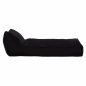 Preview: Pouf "Tanea" in black with UV Protection 190x80x60 cm