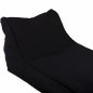 Preview: Pouf "Tanea" in black with UV Protection 190x80x60 cm