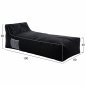 Preview: PUFF MIT TEXTILINE SCHWARZWEISS RELAY 190x80x40-60cm