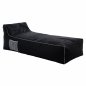 Preview: PUFF MIT TEXTILINE SCHWARZWEISS RELAY 190x80x40-60cm