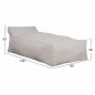 Preview: WADELIN POUF WITH TEXTILENE WHITE 190x80x40-60