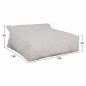 Preview: YAMIN PUFFER FOR 2 PEOPLE WITH TEXTILENE 600gr / m2 2X1 WHITE 140x140x40-60
