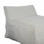 Preview: POUF ZAFER WITH TEXTILENE 600gr / m2 2X1 WHITE 88x128x60cm