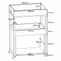 Preview: ΡΑΦΙΕΡΑ ΓΙΑ ΠΟΤΑ ΜΕ ΡΟΔΑΚΙΑ ΓΚΡΙ CEMENT-ΚΑΦΕ PALET 60x40x88,5 εκ.