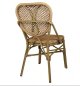 Preview: "Mende" aluminum chair in natural bamboo look
