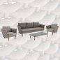 Preview: Outdoor Sofa Set "LEON" Cappuccino Farbton