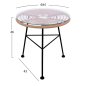 Preview: LOUNGE SET 3 TLG. KORBGEFLECHT SESSELN UND METALLTISCH