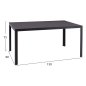 Preview: OUTDOOR 5-TEILIGES ESSZIMMERSET LEOFER METALL-TISCH-4 METALL-SESSEL-GRAU