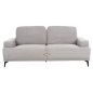 Preview: SOFA SET 2-TLG. TERIN GRAUER STOFF-SCHWARZE METALLBEINE