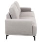 Preview: SOFA SET 2-TLG. TERIN GRAUER STOFF-SCHWARZE METALLBEINE