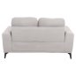 Preview: SOFA SET 2-TLG. TERIN GRAUER STOFF-SCHWARZE METALLBEINE