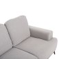 Preview: SOFA SET 2-TLG. TERIN GRAUER STOFF-SCHWARZE METALLBEINE
