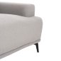 Preview: SOFA SET 2-TLG. TERIN GRAUER STOFF-SCHWARZE METALLBEINE