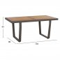 Preview: OUTDOOR-SET 4TLG GRAU ALUMINIUM UND IROKO HOLZ