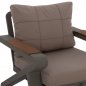 Preview: OUTDOOR-SET 4TLG GRAU ALUMINIUM UND IROKO HOLZ