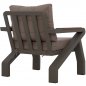 Preview: OUTDOOR-SET 4TLG GRAU ALUMINIUM UND IROKO HOLZ