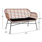 Preview: 4-tlg Loungeset ,,Allegra“ in schwarz-beige