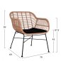Preview: 4-tlg Loungeset ,,Allegra“ in schwarz-beige