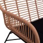 Preview: 4-tlg Loungeset ,,Allegra“ in schwarz-beige