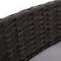 Preview: OUTDOOR-LOUNGE-SET 4-TLG. SYNTHETISCHES RATTAN IN GRAU – KISSEN IN BEIGE