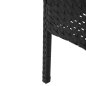 Preview: OUTDOOR-LOUNGE-SET 4-TLG. SYNTHETISCHES RATTAN IN SCHWARZ – KISSEN IN BEIGE