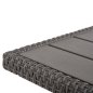 Preview: OUTDOOR-LOUNGE-SET RECHTES ECKENSOFA & TISCH GRAU SYNTHETISCHER RATTAN-KISSEN-PS-HOLZ