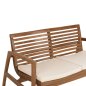 Preview: OUTDOOR-LOUNGE-SET 4-TLG. DOVER RECYCELTES TEAKHOLZ-WEIßE KISSEN