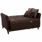 Preview: LIVING ROOM SET GALILEO 2 PCS IN BROWN