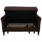 Preview: LIVING ROOM SET GALILEO 2 PCS IN BROWN
