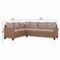 Preview: Outdoor Sofa in Beige Braun Geflecht Wicker