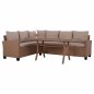 Preview: Outdoor Sofa in Beige Braun Geflecht Wicker