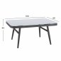 Preview: Outdoor-Lounge aus Metallrahmen in grauer Farbe (4-teilig)