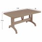 Preview: ESSZIMMER-SET 5-TEILIG POLYPROPYLEN TISCH 140X80 & WEISSER SESSEL
