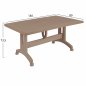 Preview: ESSZIMMERSET 5-TEILIG POLYPROPYLEN TISCH 140X80 & KAFFEESESSEL
