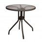Preview: Outdoor Esstisch Set 3Stck in Braun