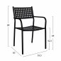 Preview: 5 STCK OUTDOOR ESS-SET MIT MARMORTISCH