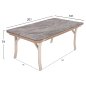 Preview: OUTDOOR-ESSZIMMER-SET 7-TEILIG ALUMINIUM IN BEIGE-HPL-GRAUEM MARMOR-CAPUCCINO-KISSEN UND SEIL