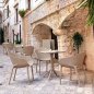Preview: Outdoor Sessel "Sky" aus Polypropylen in taupe 61x81x45x55cm