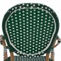 Preview: ΣΚΑΜΠΟ ΑΛΟΥΜΙΝΙΟΥ BAMBOO LOOK ΜΕ WICKER ΠΡΑΣΙΝΟ ΛΕΥΚΟ 56x60x126 εκ.
