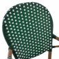 Preview: ΣΚΑΜΠΟ ΑΛΟΥΜΙΝΙΟΥ BAMBOO LOOK ΜΕ WICKER ΠΡΑΣΙΝΟ ΛΕΥΚΟ 56x60x126 εκ.