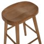 Preview: HOCKER AUS NATURHOLZ 40X37X65cm