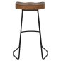 Preview: HOLZHOCKER TOON-METALL IN SCHWARZ-NATUR 48X40,5X71cm
